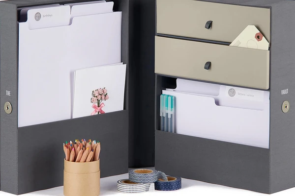 Savor All-in-One Desk Organizer - The Vault (Slate)