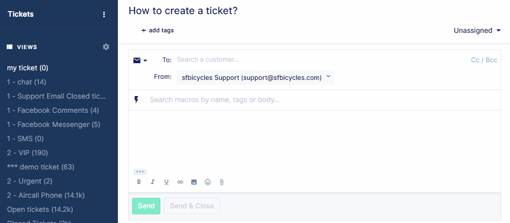 Creating And Managing Tickets