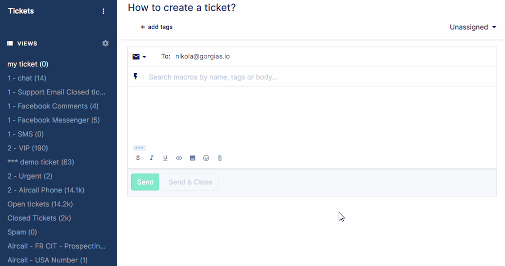 Creating And Managing Tickets