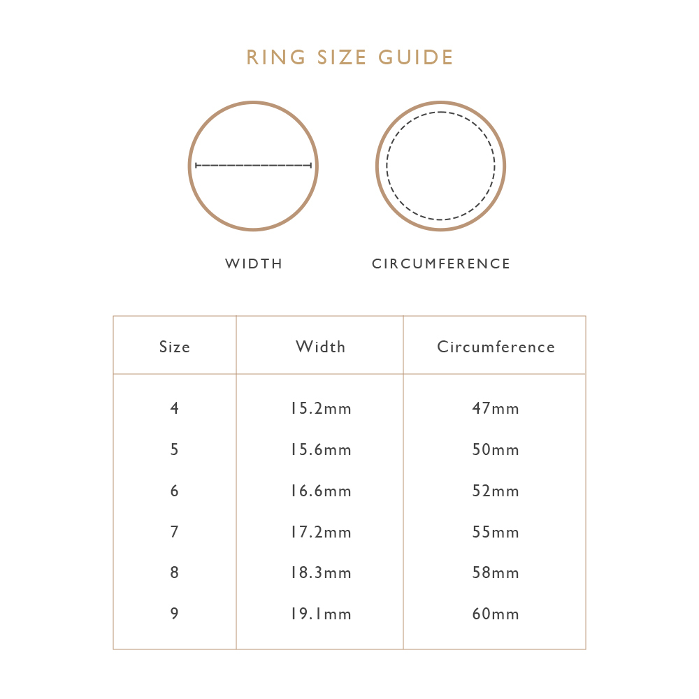 How To Measure Your Ring Size  Ring Size Chart/Guide – MSBLUE Jewelry